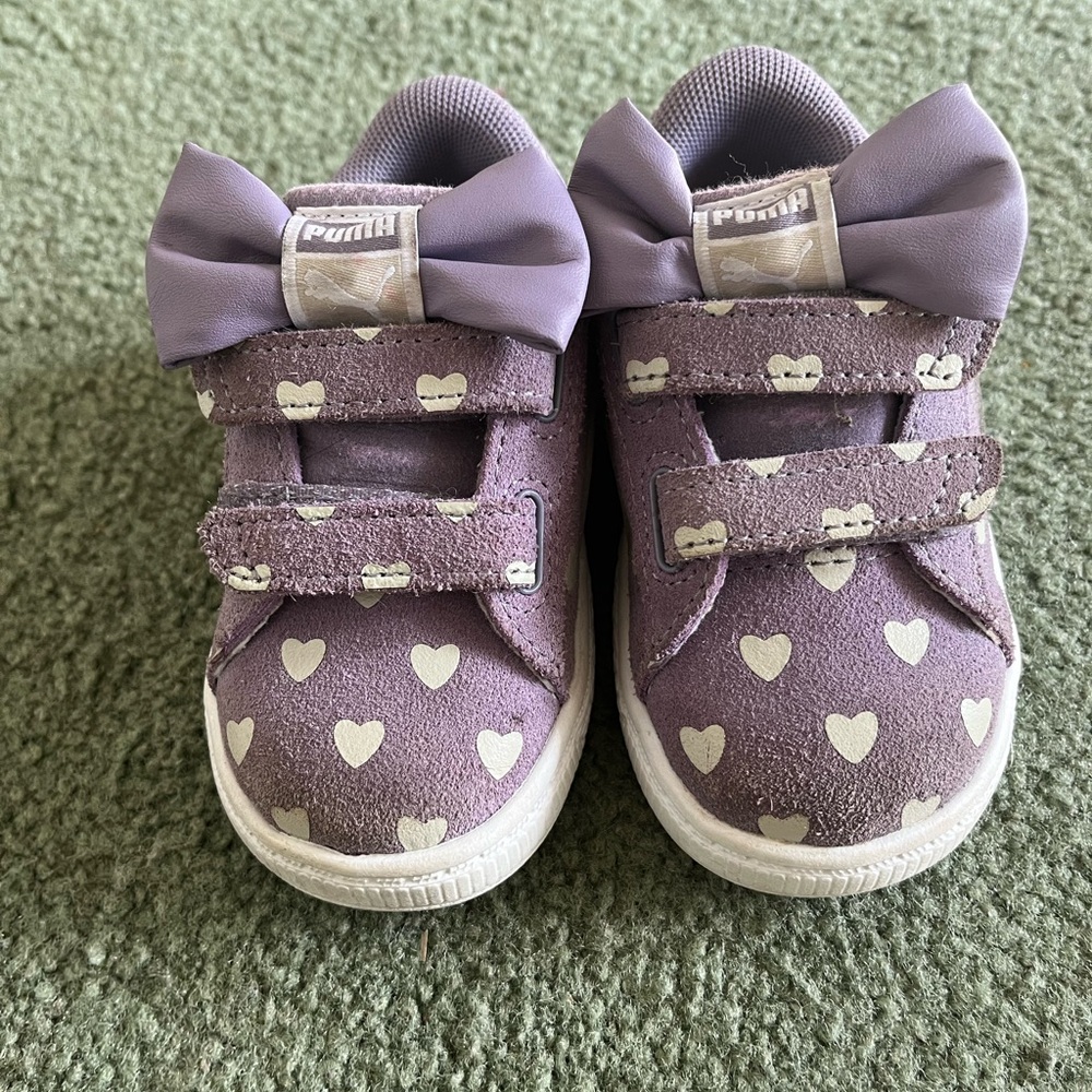 Puma Kids Lavender Heart Sneakers